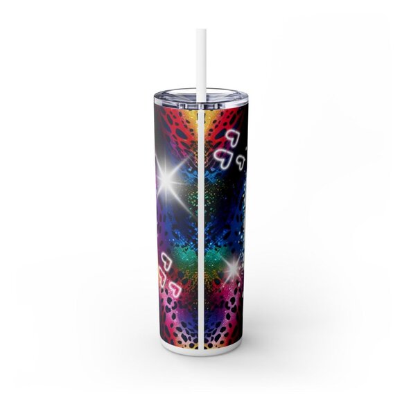 Mama Pink Glitter Tumbler with Straw, 20oz - Picture 3 of 5